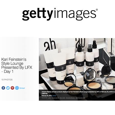 Getty Images online features Amanda Blakley Skincare