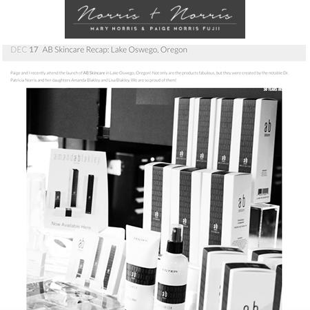 Norris NW Homes Attends AB Skincare Launch Party