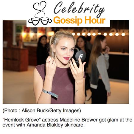 Celebrity Gossip Hour mention of Amanda Blakley Skincare
